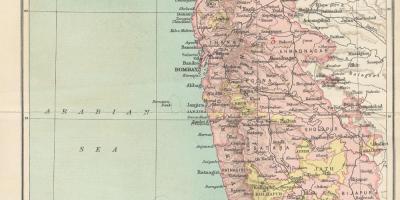 Kartta Bombay puheenjohtajakauden