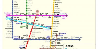 Metro reittikartta Mumbai