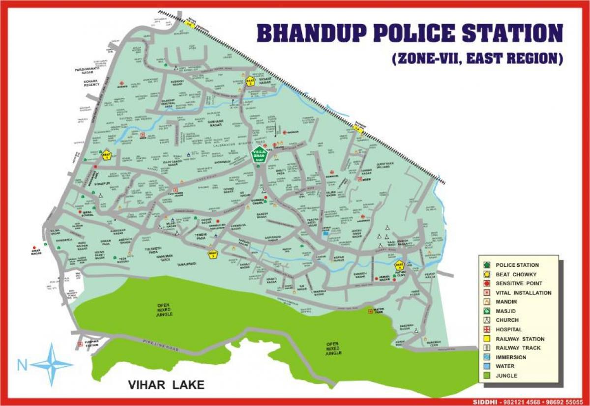 Mumbai Bhandup kartta