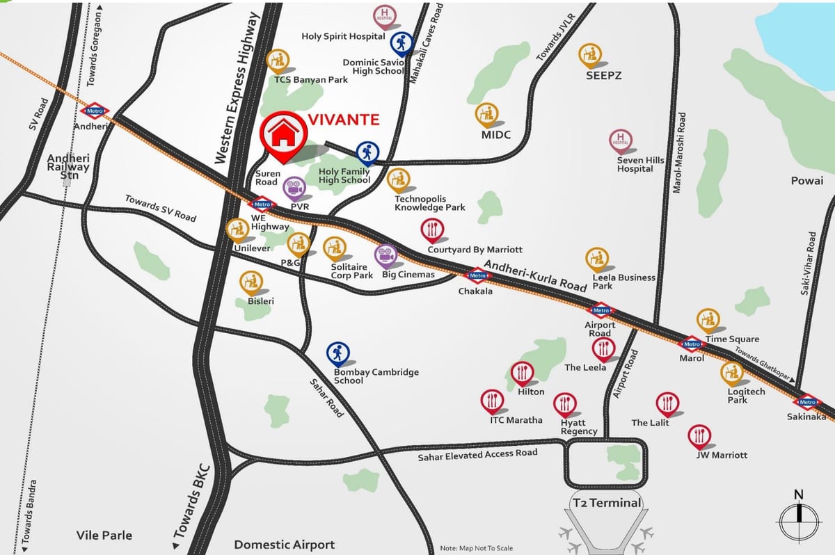 andheri, Mumbai kartta