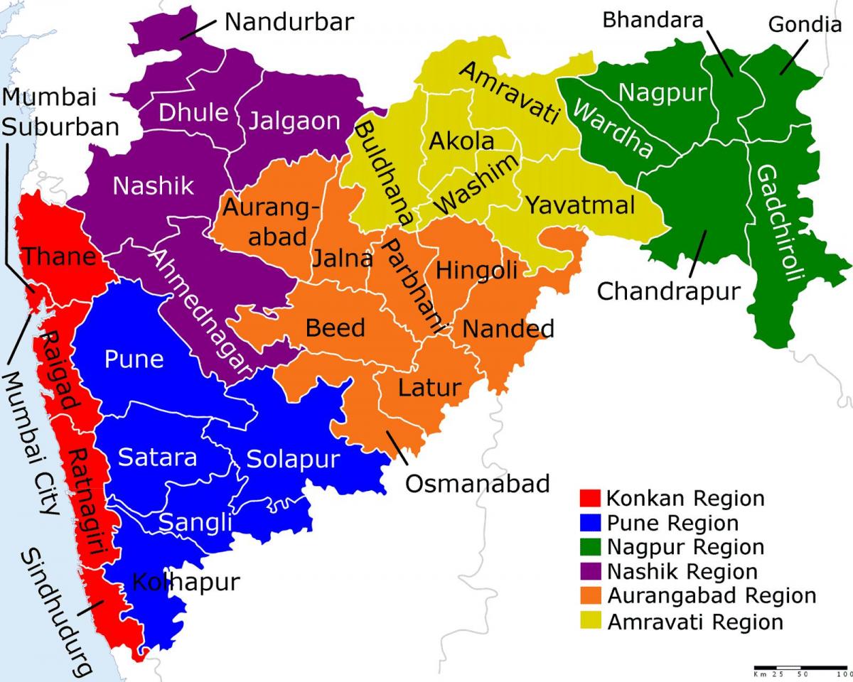 kartta Maharashtra-Mumbai