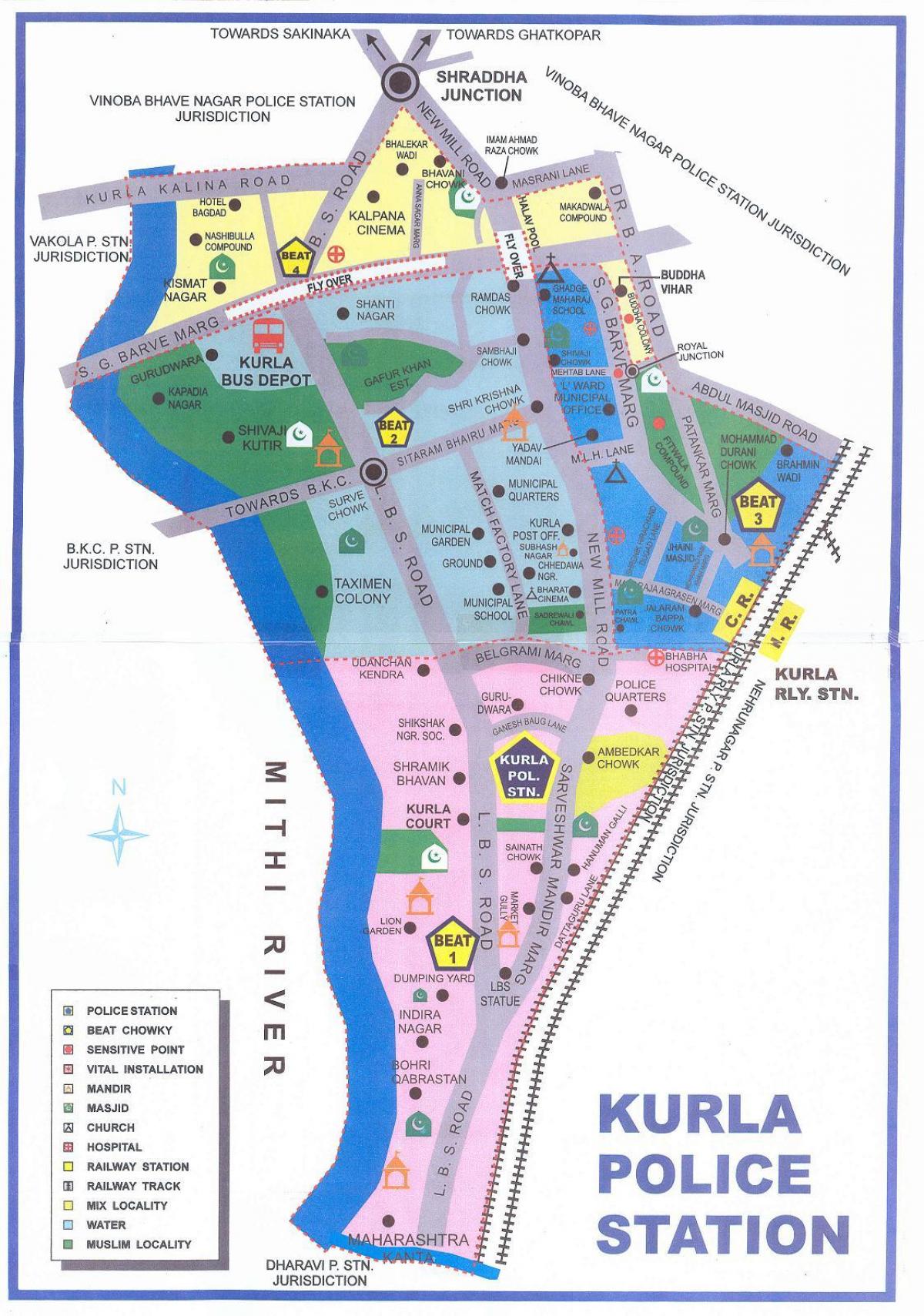 kartta Kurla Mumbai